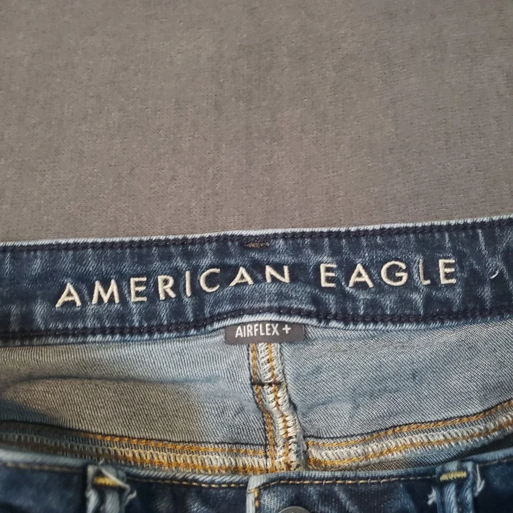 American Eagle Original Straight Jeans Mens 32x32 Blue AirFlex+ Denim